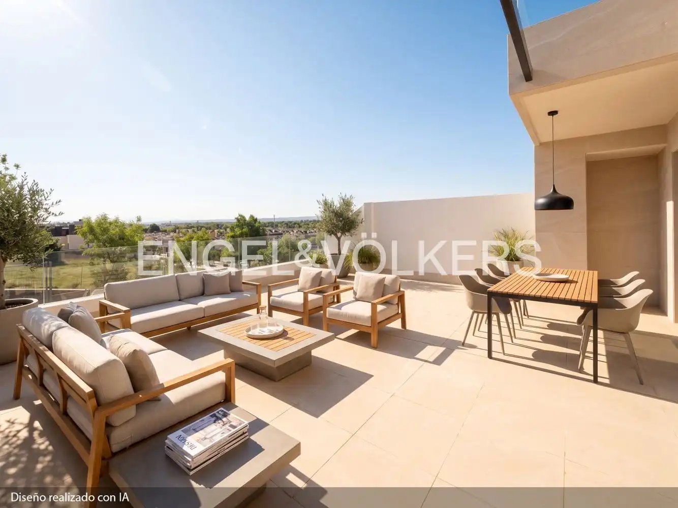 Terrace of Houses for sale in Fuente del Fresno  with Air Conditioner, Heating and Private garden