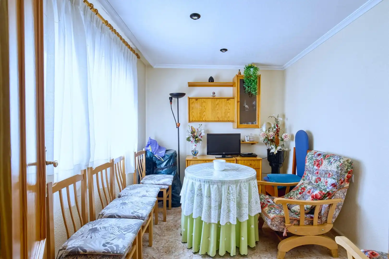 Living room of Flat for sale in Aspe  with Air Conditioner, Terrace and Storage room