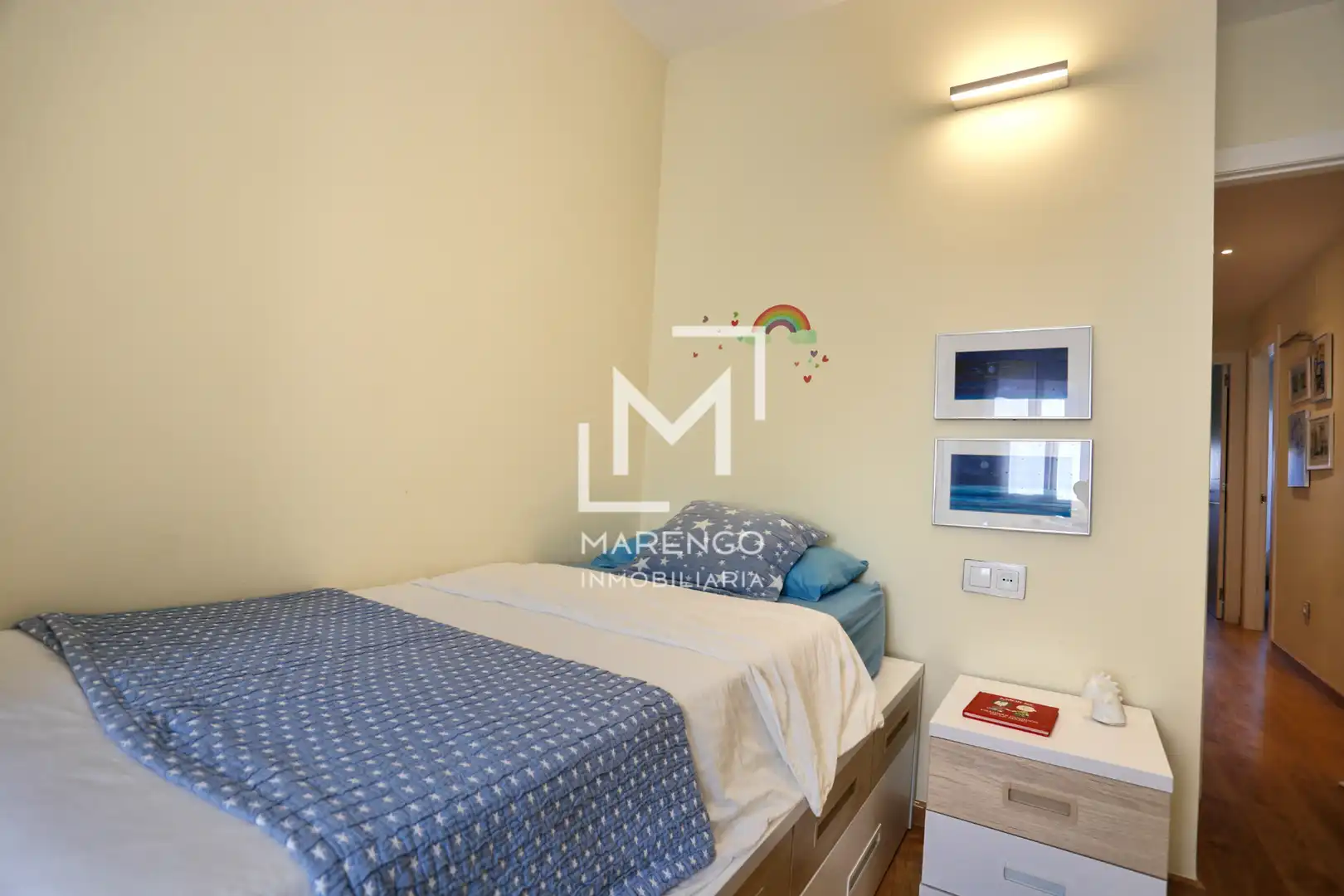 Schlafzimmer von Wohnung zur Miete in Sitges mit Klimaanlage, Heizung und Parkett