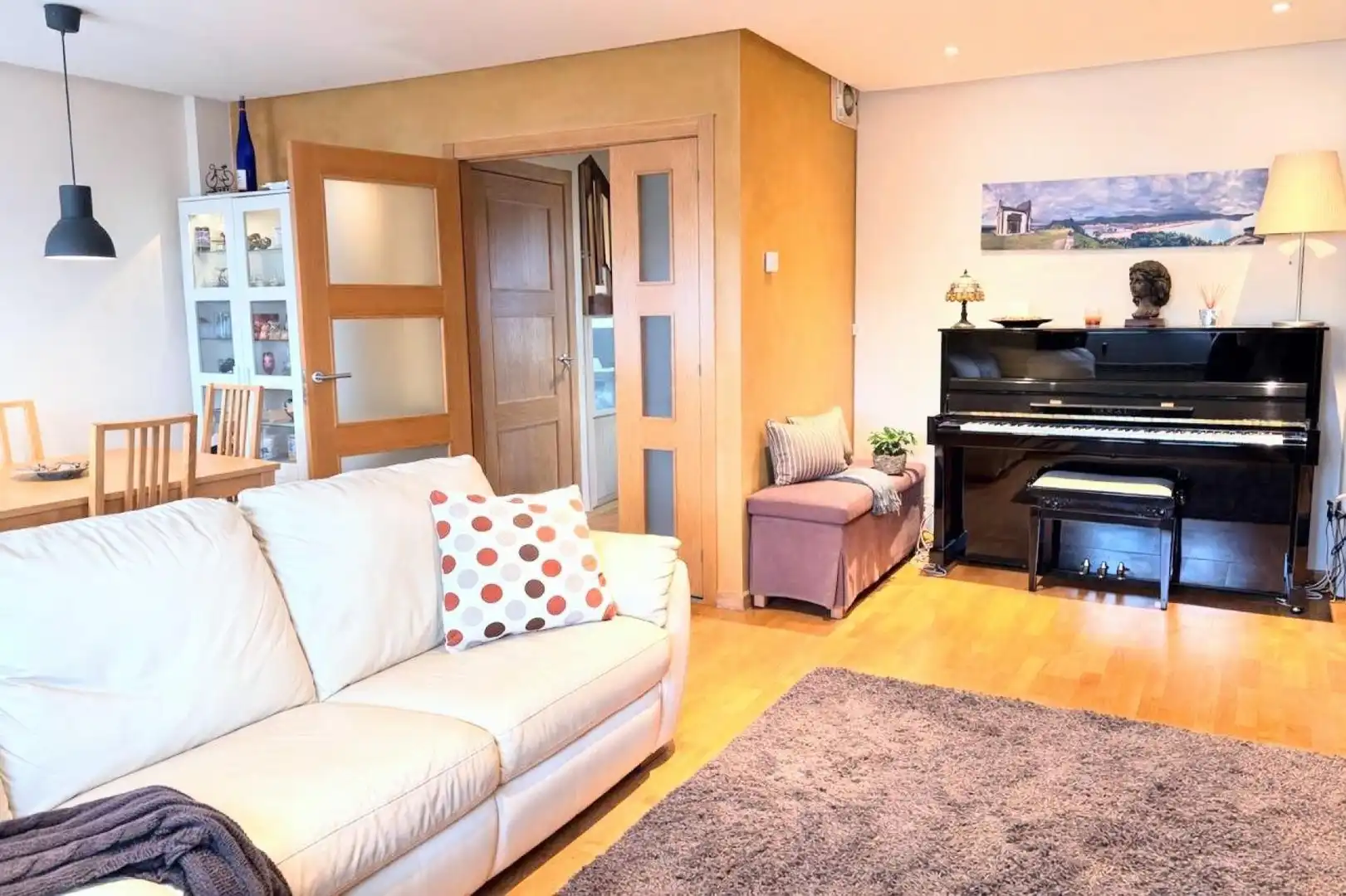 Sala de estar de Casa adosada en venta en San Andrés del Rabanedo con Calefacción