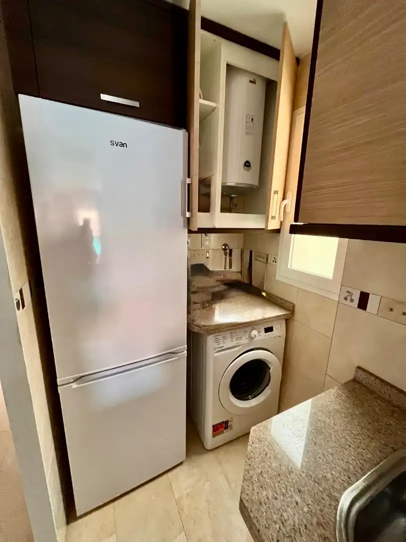 Kitchen of Flat for sale in Alicante / Alacant  with Air Conditioner, Furnished and Balcony