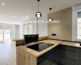 Kitchen of Flat for sale in  Madrid Capital  with Heating, Private garden and Parquet flooring