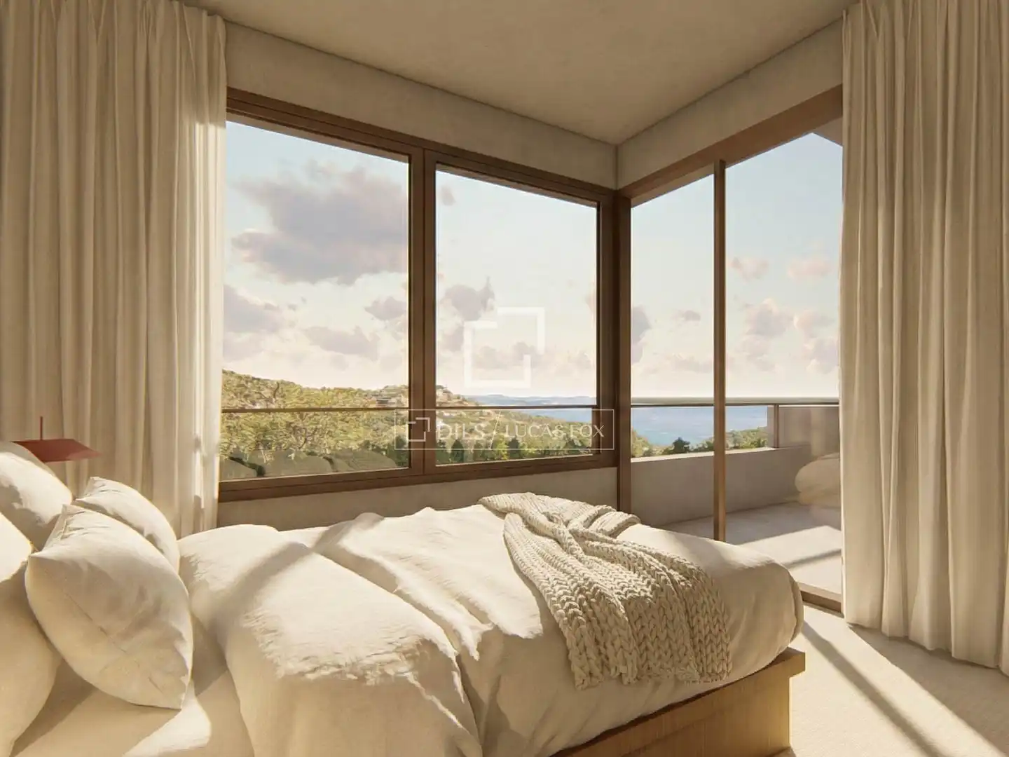 Schlafzimmer von Haus oder Chalet zum Verkauf in Begur mit Klimaanlage, Heizung und Privatgarten