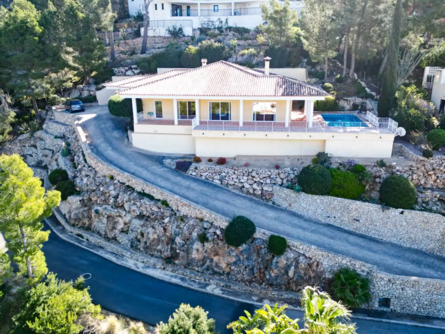 Vista exterior de Casa o chalet en venta en Altea con Aire acondicionado, Calefacción y Jardín privado