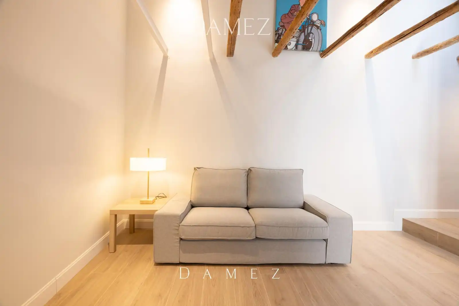 Sala de estar de Piso de alquiler en Madrid con Aire acondicionado, Calefacción y Amueblado
