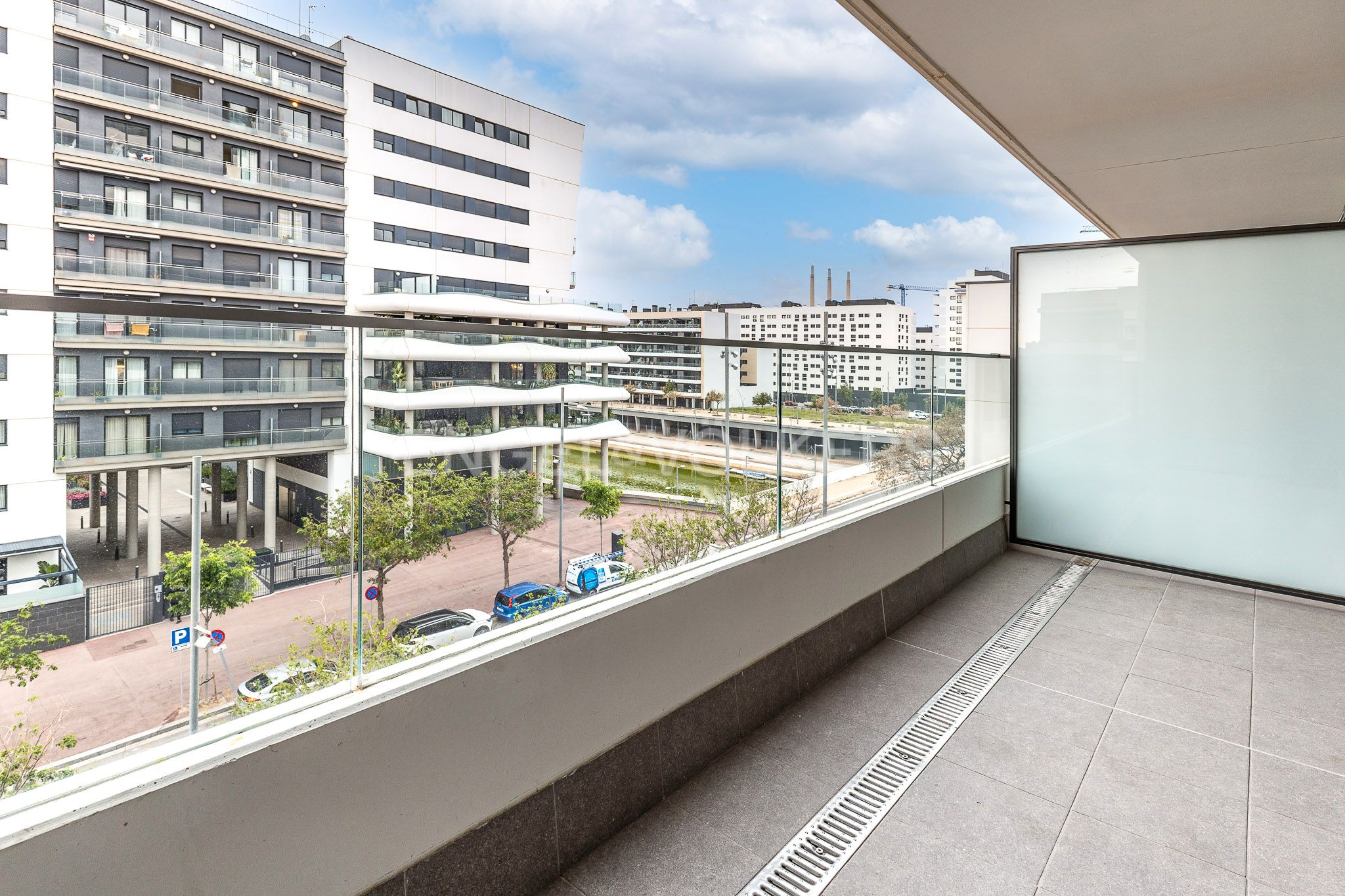 Terrace of Apartment to rent in Badalona  with Air Conditioner, Heating and Parquet flooring