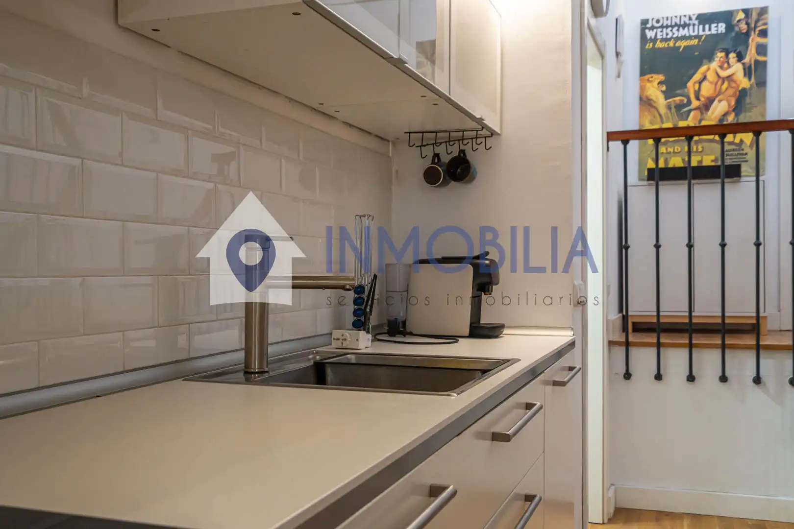 Küche von Maisonette zum Verkauf in Madrid mit Klimaanlage, Heizung und Terrasse