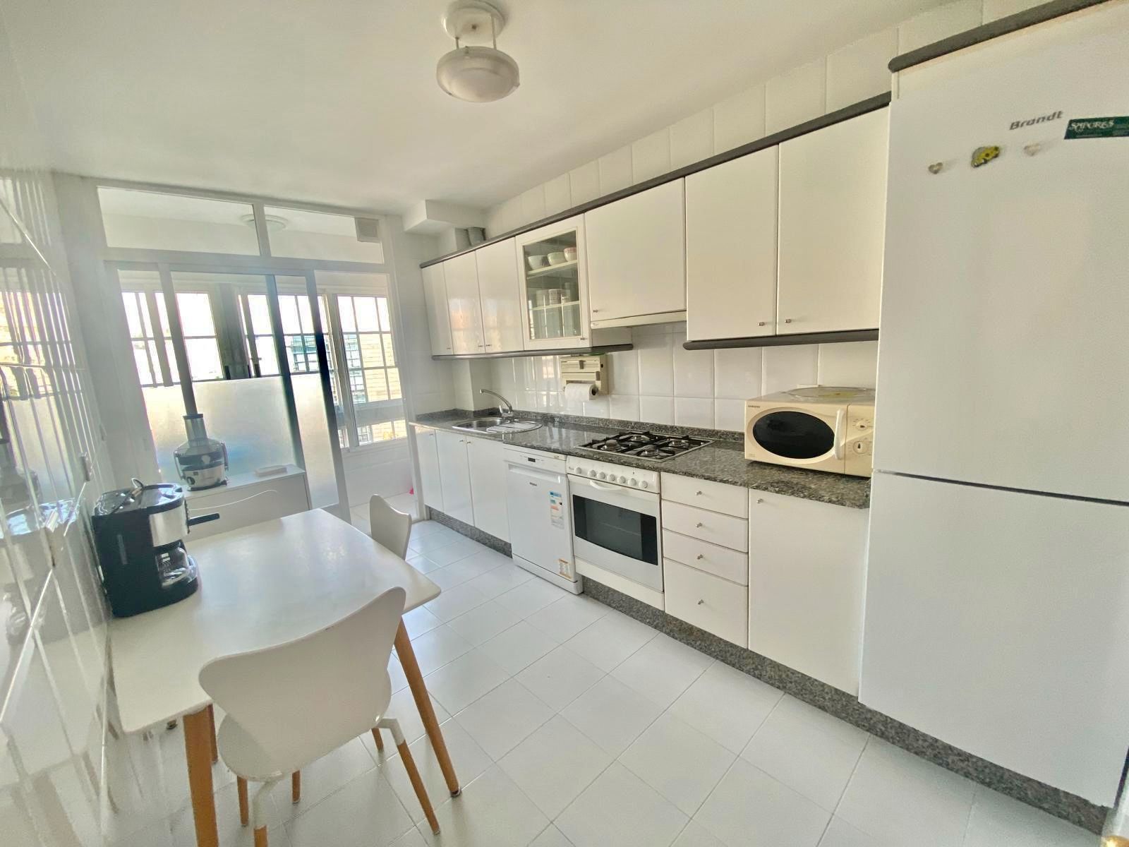Kitchen of Duplex to rent in A Coruña Capital   with Heating, Parquet flooring and Furnished