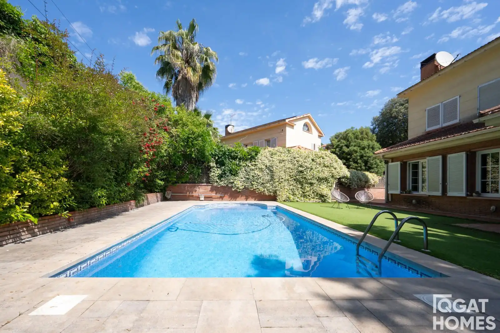 Swimming pool of Houses for sale in Sant Cugat del Vallès  with Heating, Terrace and Storage room
