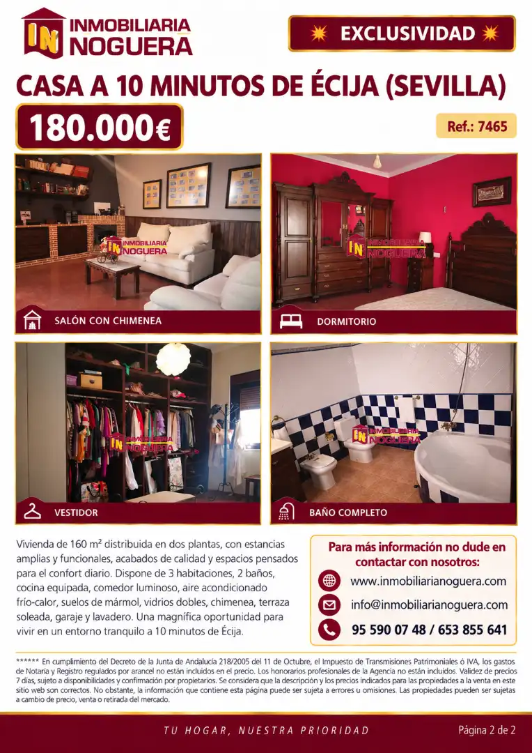Casa in vendita a Cañada Rosal, imagen 2