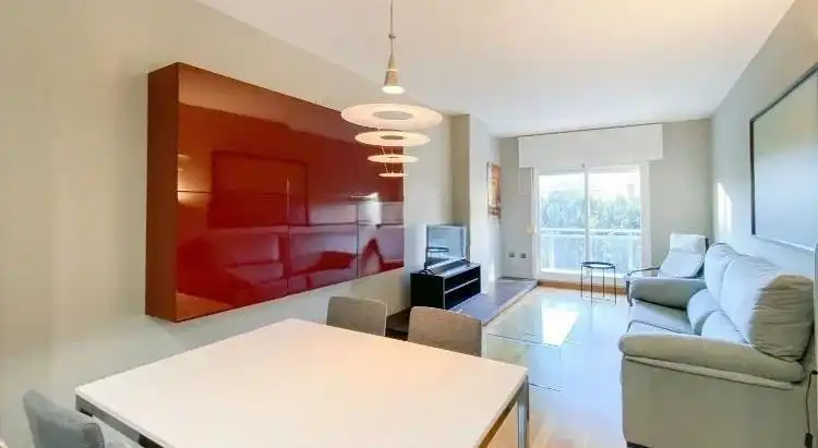 Sala de estar de Piso en venta en Málaga con Aire acondicionado, Parquet y Piscina comunitaria