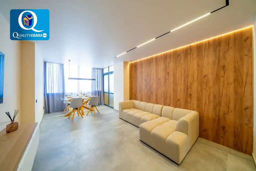 Sala d'estar de Dúplex en venda en Villajoyosa / La Vila Joiosa amb Aire condicionat, Calefacció i Terrassa