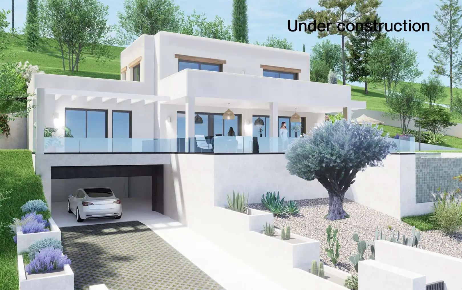 Vista exterior de Casa o chalet en venta en Jávea / Xàbia con Terraza y Piscina