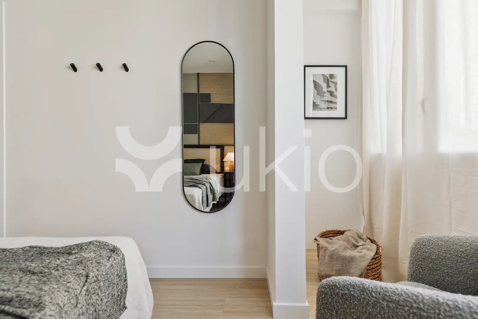 Habitación de Apartamento de alquiler en Barcelona con Aire acondicionado, Calefacción y Amueblado