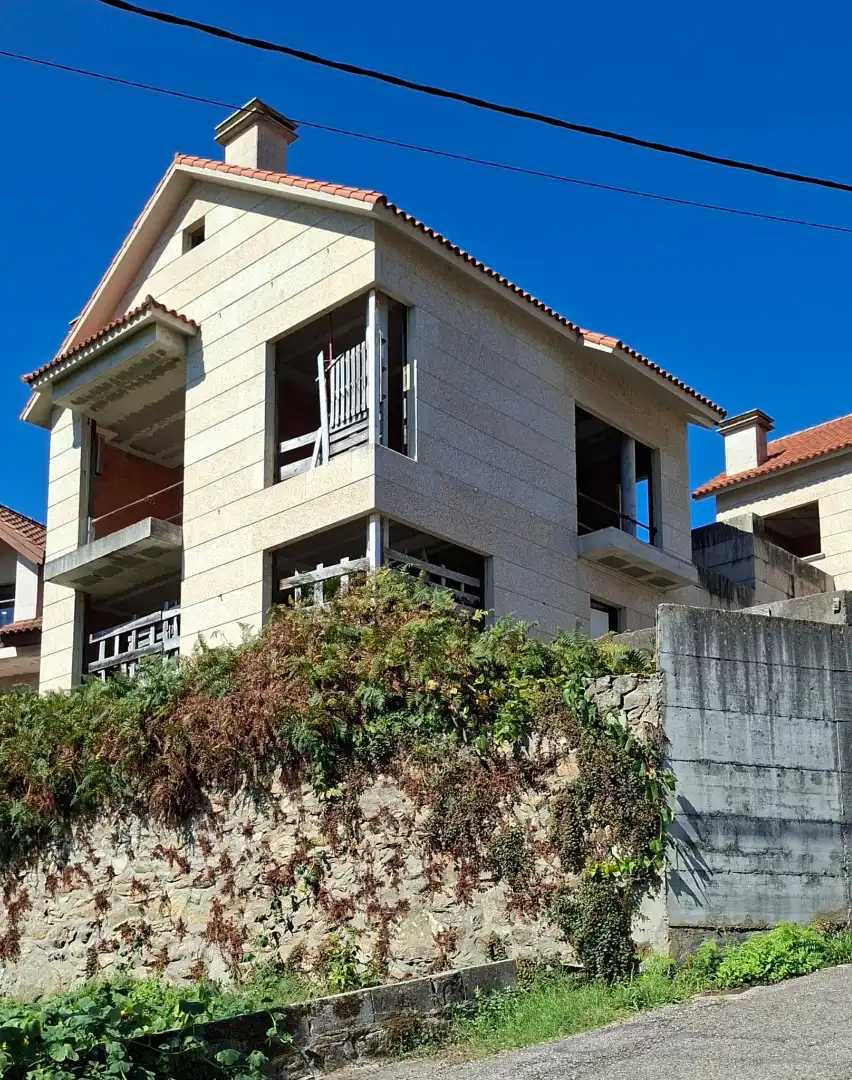 Vista exterior de Casa adosada en venta en Moaña, Pontevedra