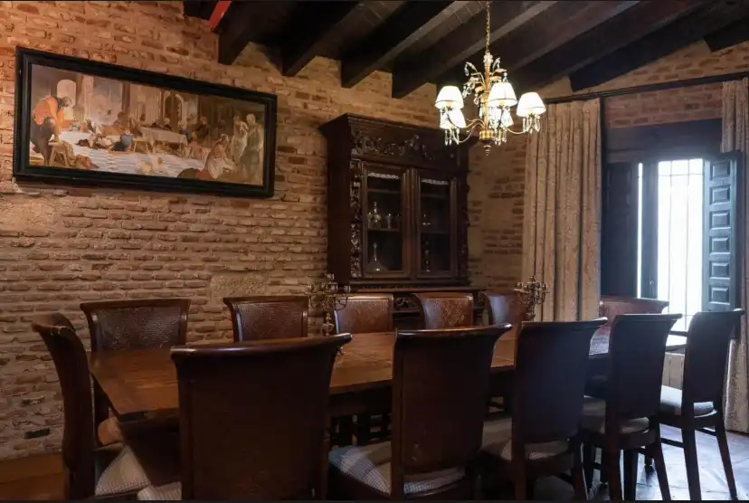 Dining room of Country homes for sale in Montánchez  with Air Conditioner, Heating and Private garden
