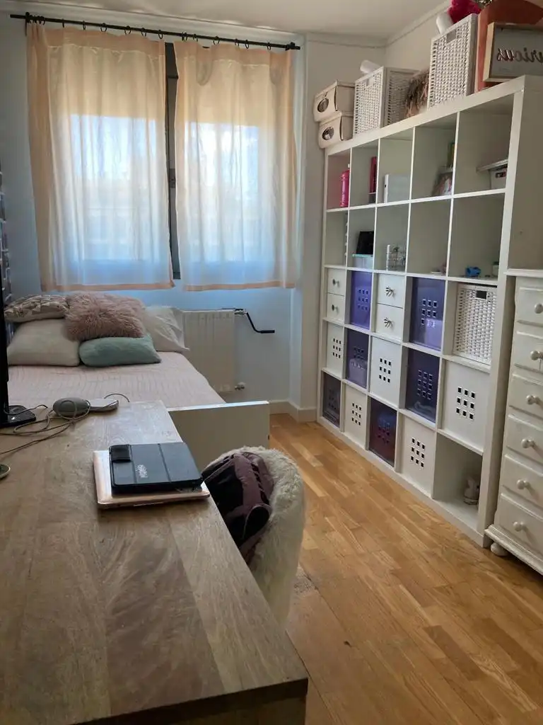 Bedroom of Flat for rent in Madrid  with Air Conditioner, Heating and Parquet flooring