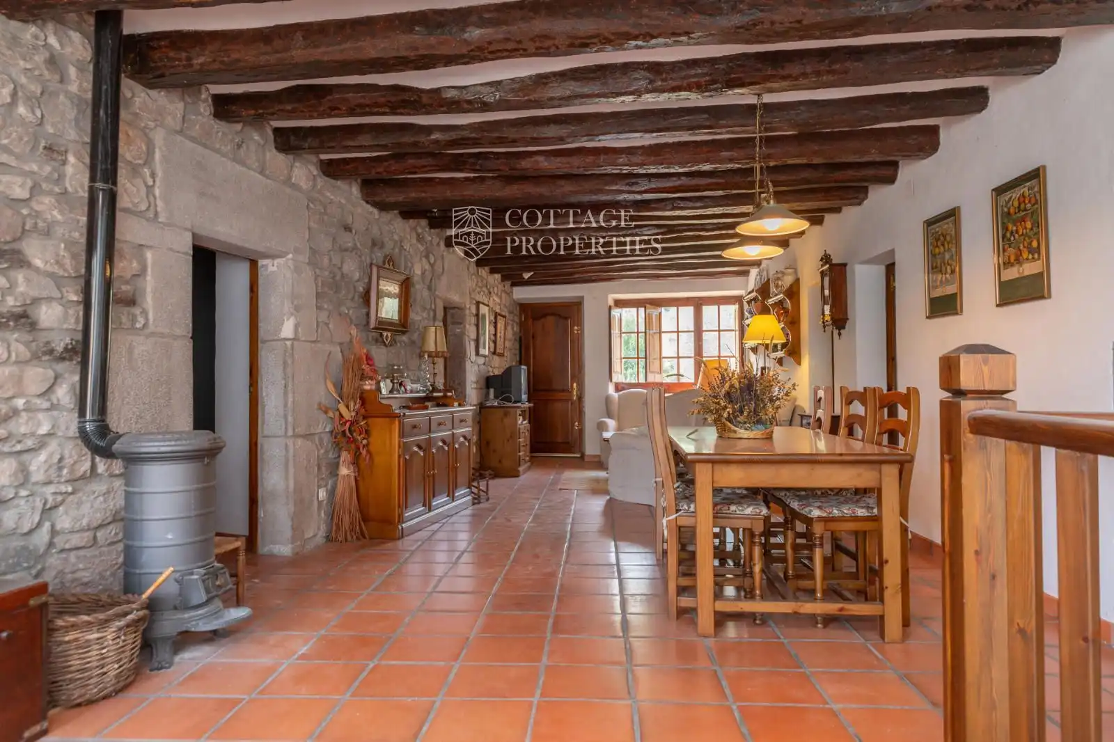 Comedor de Finca rústica en venta en Aguilar de Segarra con Calefacción