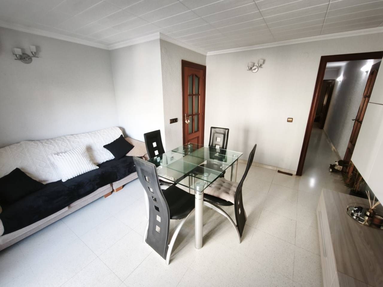 Bedroom of Flat for sale in Badalona  with Air Conditioner and Balcony
