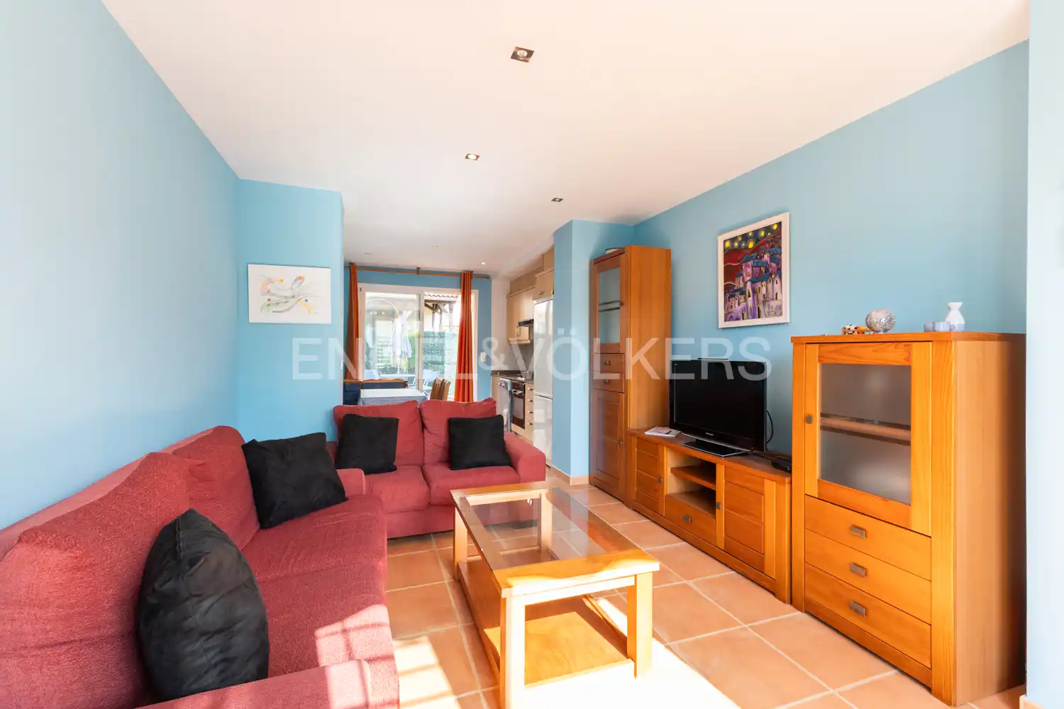 Sala d'estar de Casa o xalet en venda en Oropesa del Mar / Orpesa amb Calefacció, Jardí privat i Terrassa