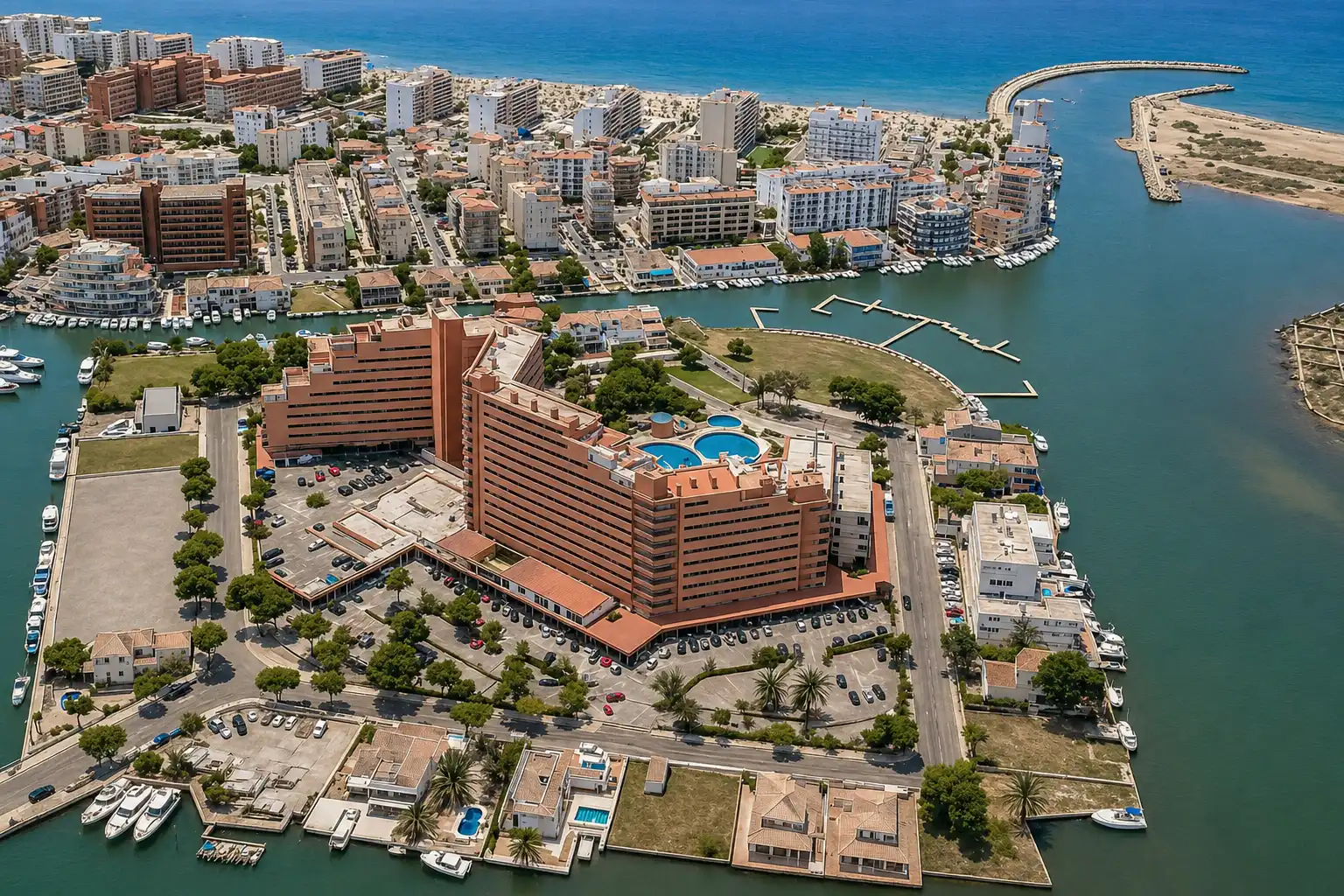 Vista exterior de Estudio en venta en Roses con Aire acondicionado, Parquet y Amueblado