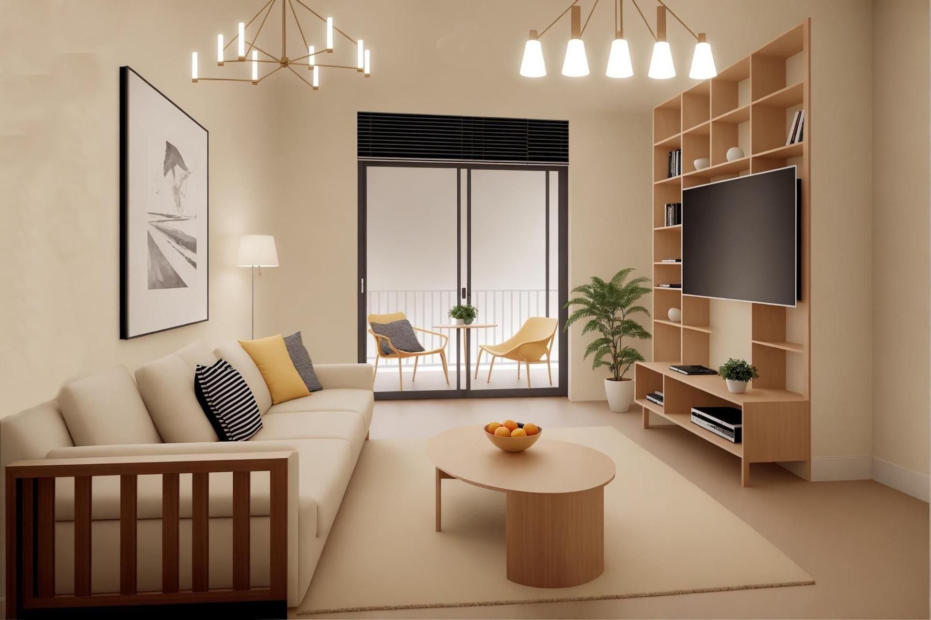 Living room of Flat for sale in  Palma de Mallorca  with Air Conditioner, Terrace and Balcony