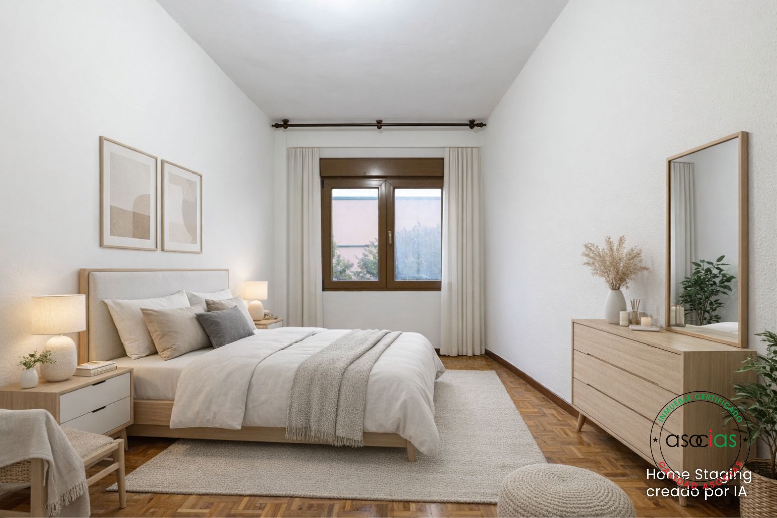 Bedroom of Flat for sale in Gijón   with Parquet flooring