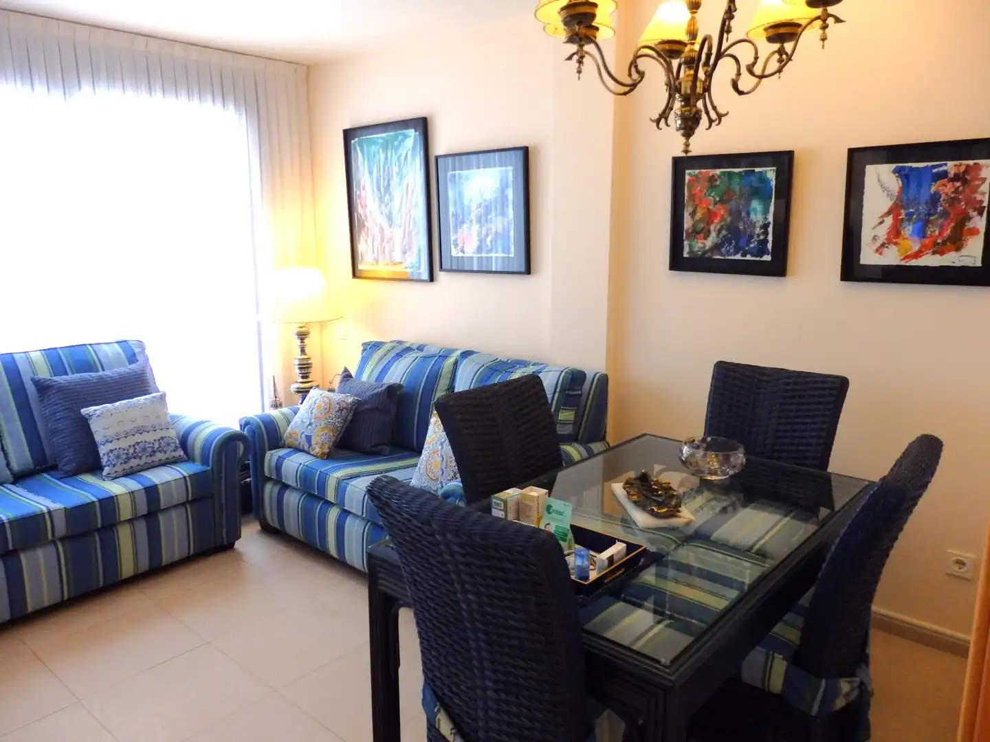 Living room of Flat for sale in Vandellòs i l'Hospitalet de l'Infant  with Air Conditioner, Terrace and Storage room