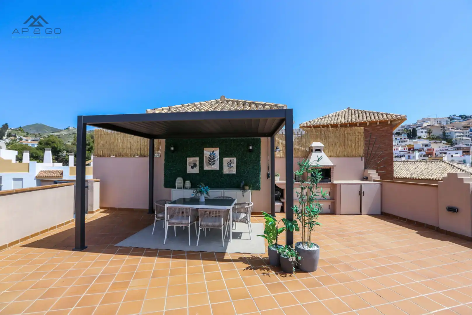 Terrassa de Dúplex de lloguer en Almuñécar amb Aire condicionat, Moblat i TV