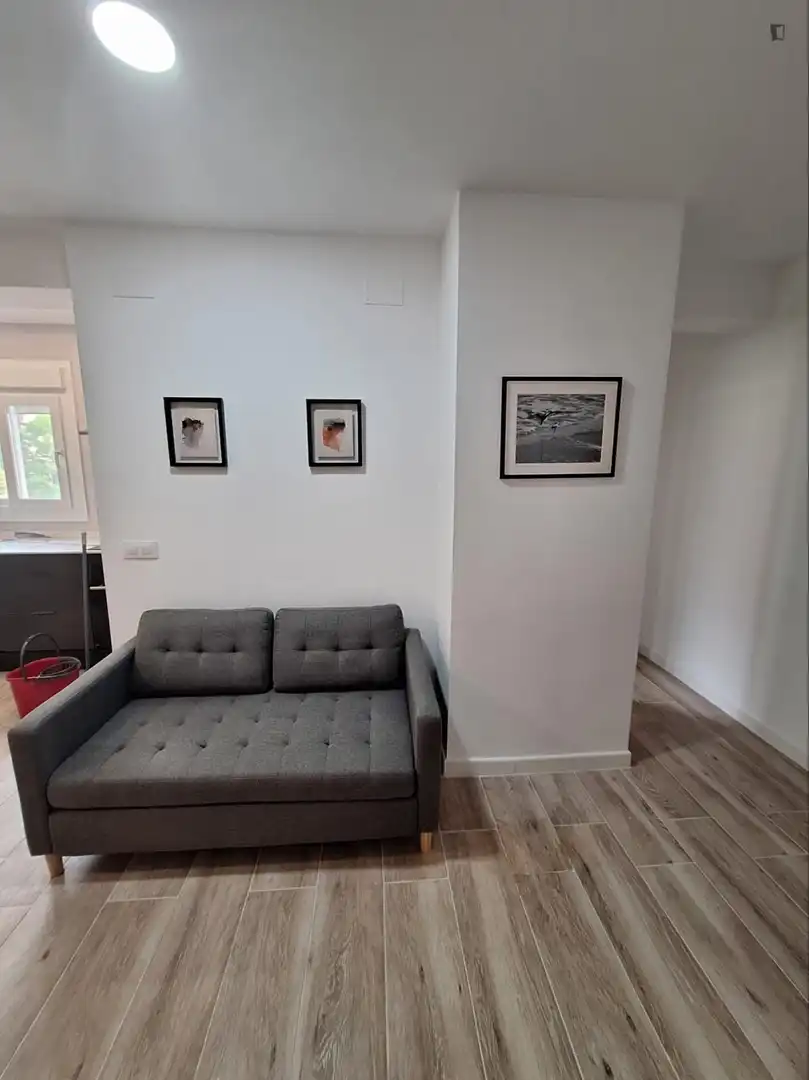 Sala de estar de Apartamento de alquiler en Valencia con Aire acondicionado, Calefacción y Amueblado
