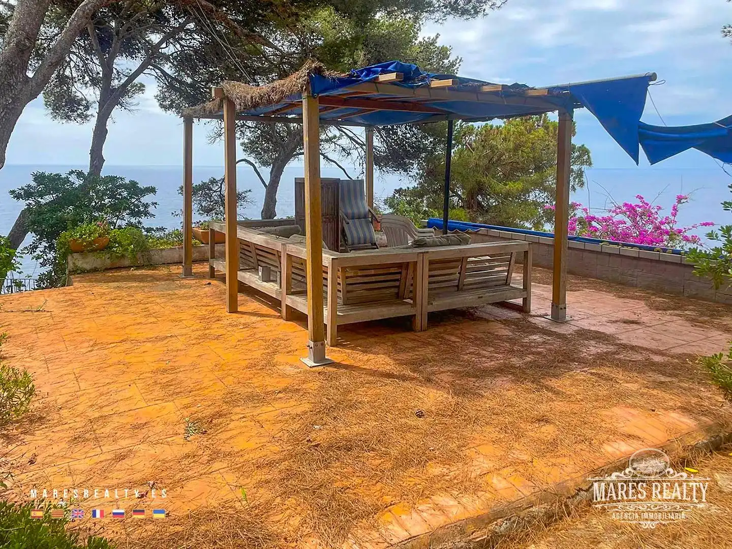 Terraza de Casa o chalet en venta en Lloret de Mar con Calefacción, Jardín privado y Piscina