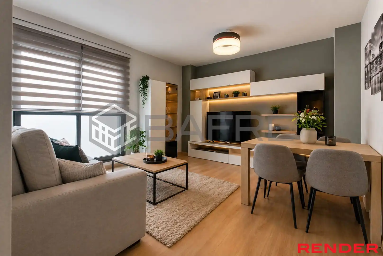 Living room of Flat for sale in  Madrid Capital  with Air Conditioner, Heating and Parquet flooring