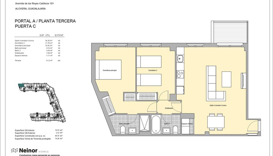 Foto 1 de Pis en venda a Avenida Camino las Fuentes, Alovera, Guadalajara