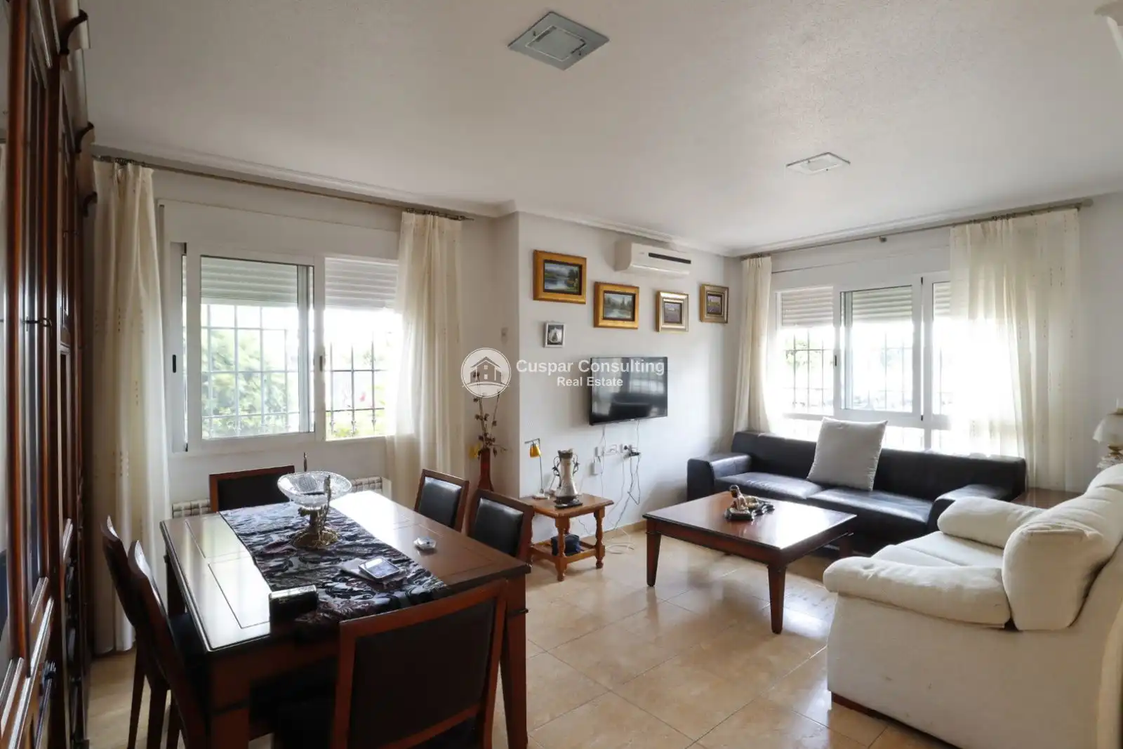 Sala de estar de Casa adosada en venta en San Pedro del Pinatar con Aire acondicionado, Calefacción y Terraza