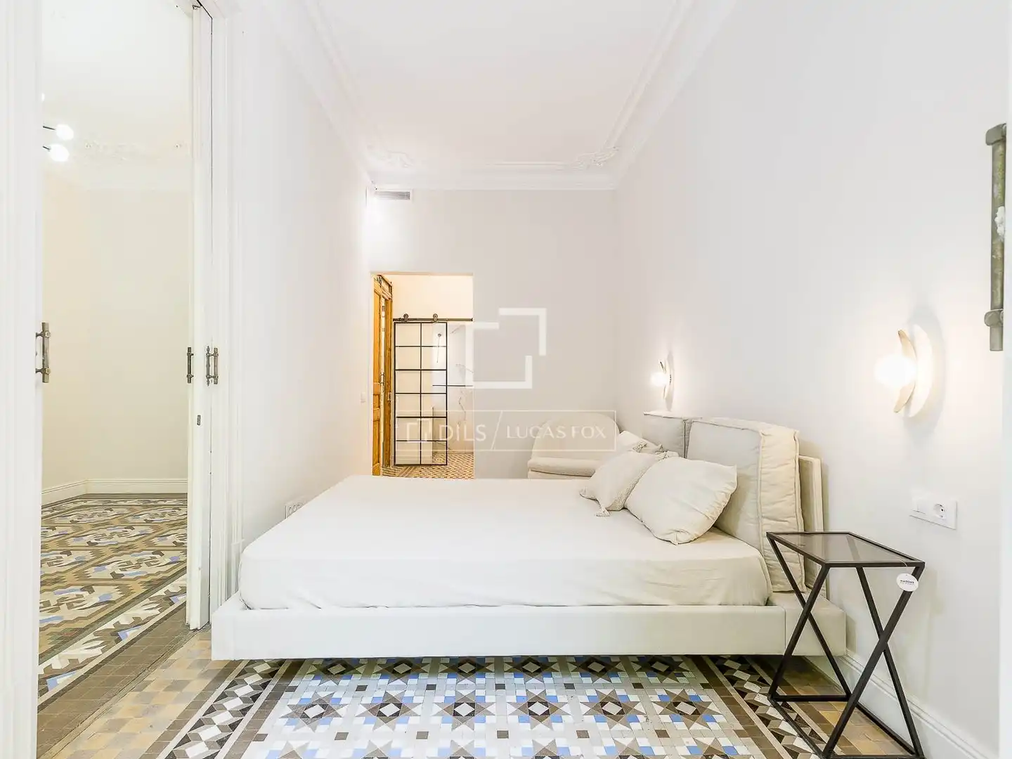 Bedroom of Flat for sale in Barcelona  with Air Conditioner, Private garden and Terrace