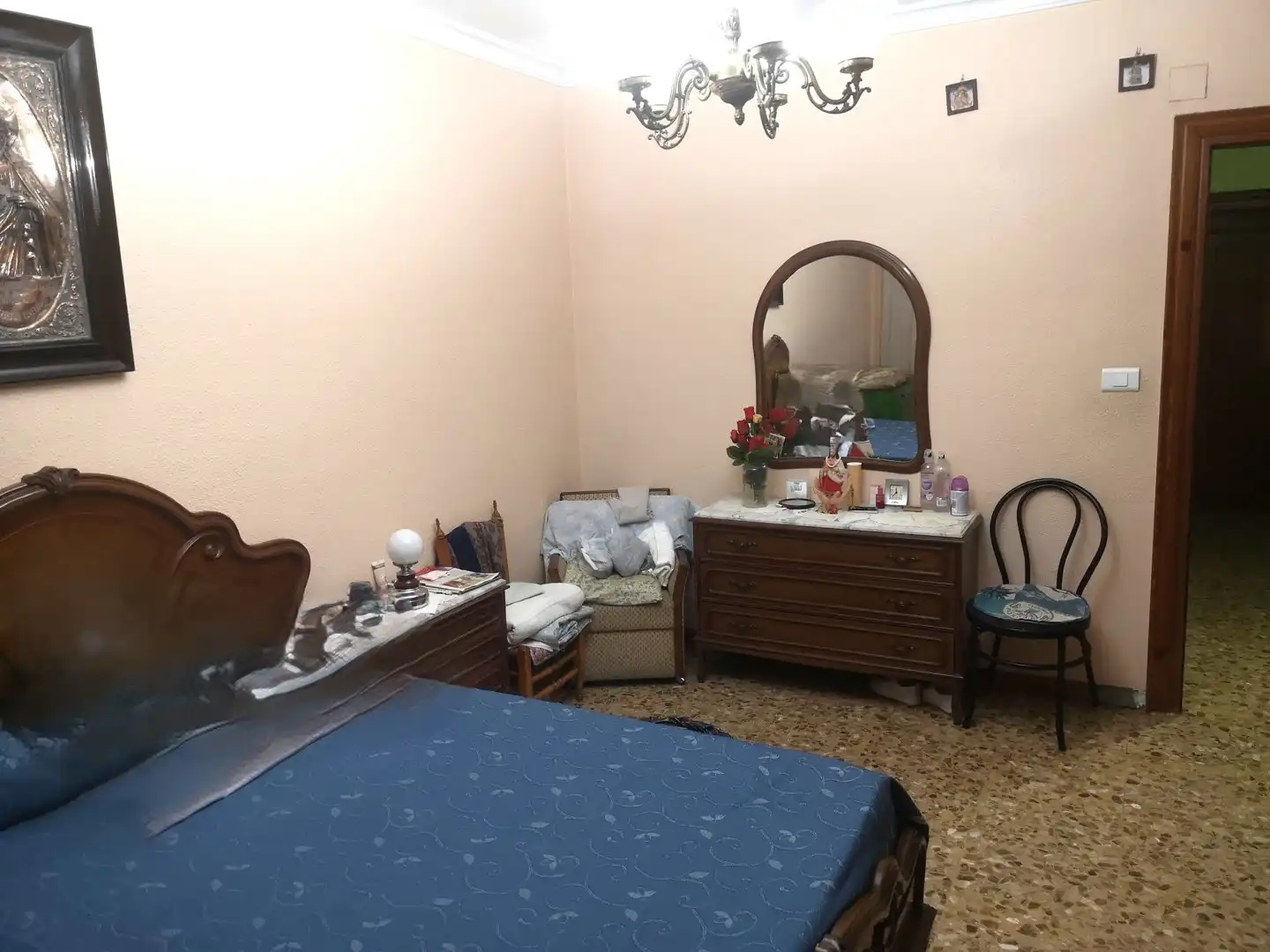 Dormitori de Casa adosada en venda en Alzira amb Terrassa, Traster i Moblat