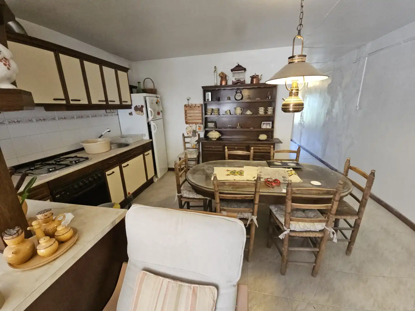 Küche von Einfamilien-Reihenhaus zum Verkauf in La Granja d'Escarp mit Klimaanlage, Heizung und Terrasse