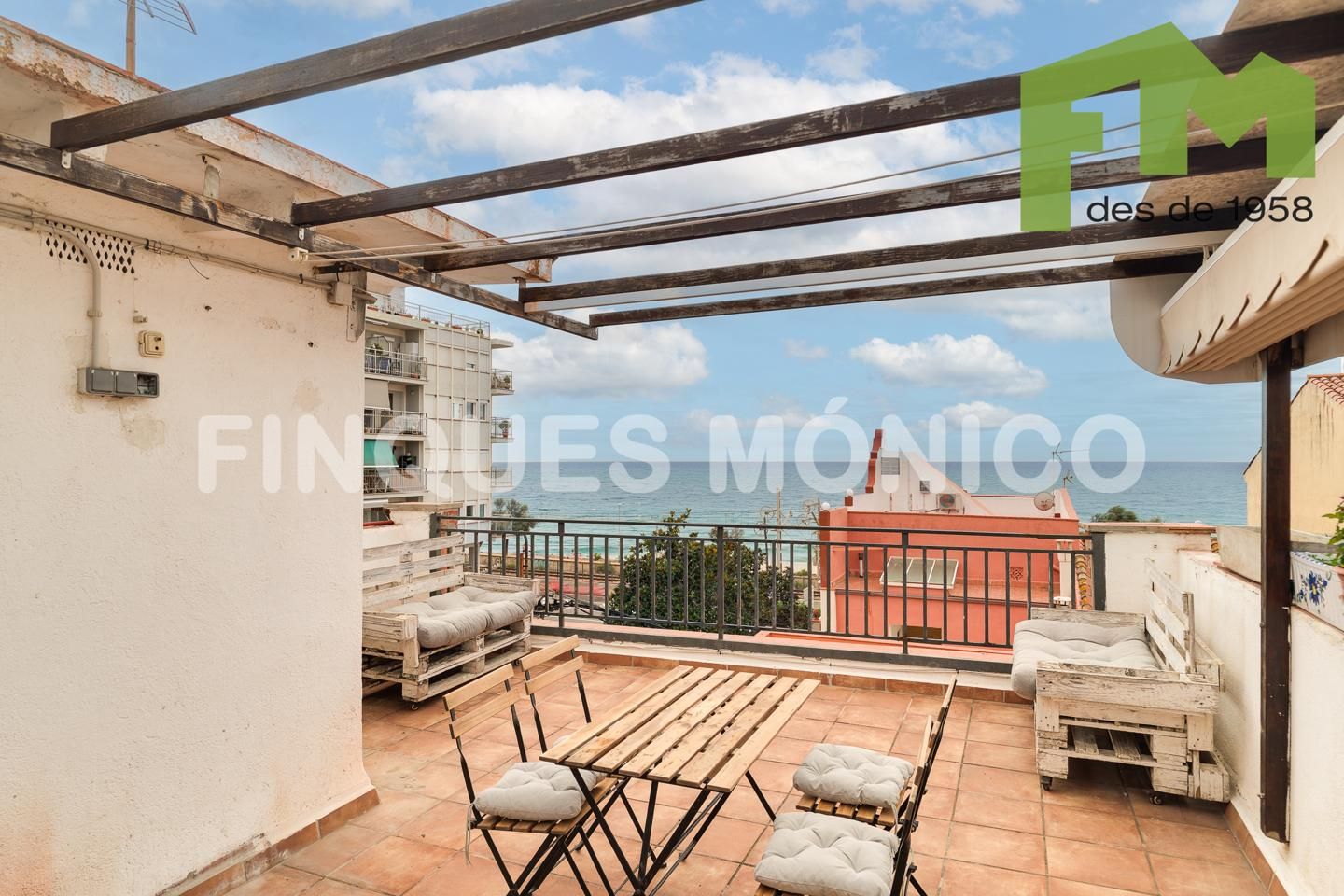 Terrace of Flat for sale in El Masnou  with Air Conditioner, Heating and Terrace