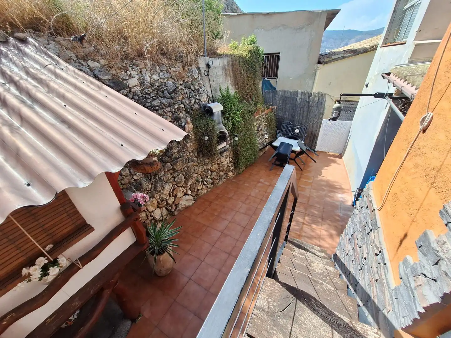 Terrace of Detached homes for sale in Castalla  with Air Conditioner, Heating and Storage room