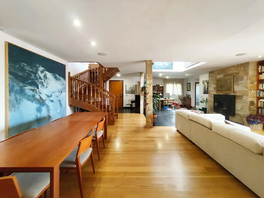 Sala de estar de Casa o chalet en venta en Guadarrama con Calefacción, Jardín privado y Parquet