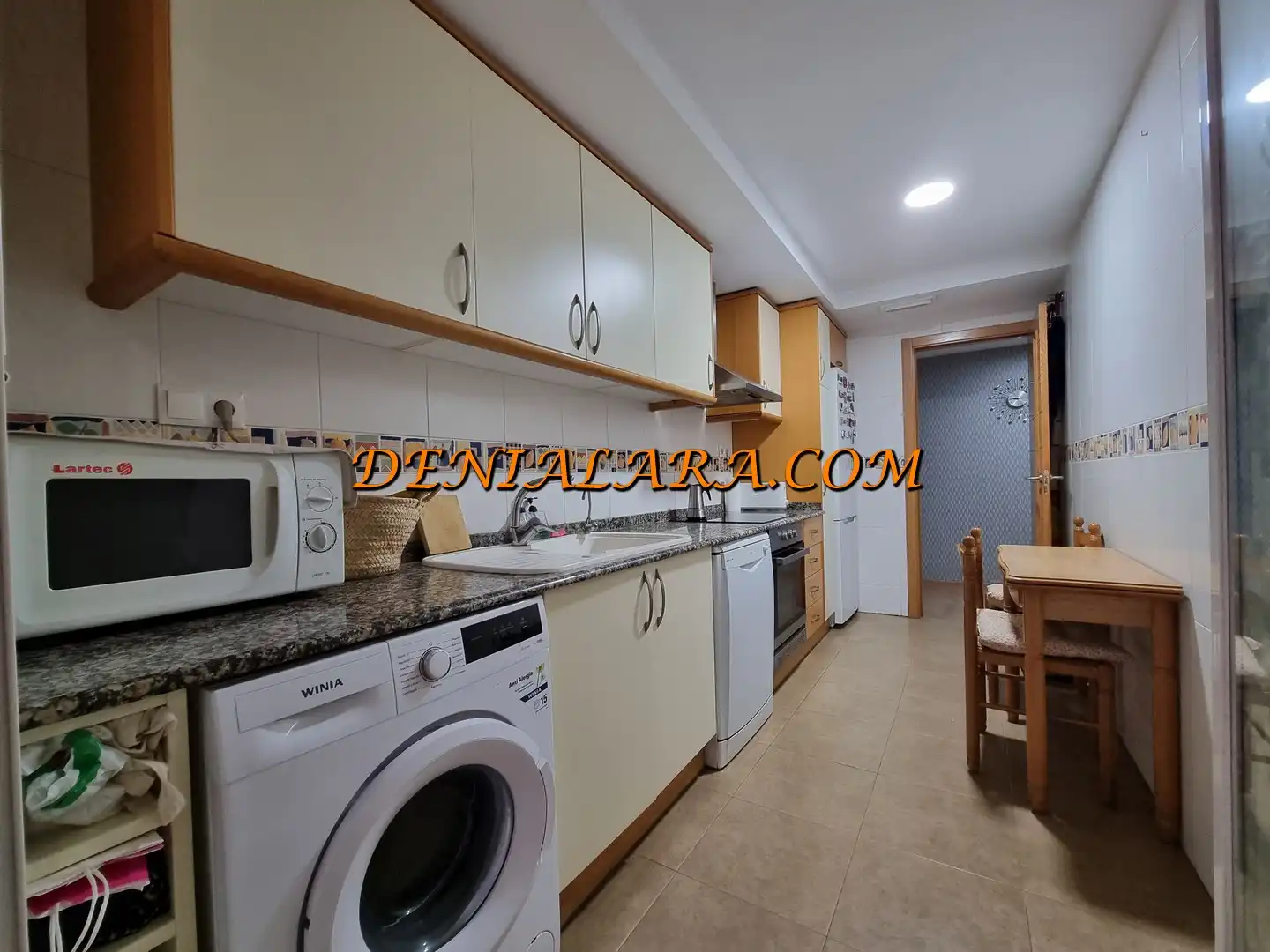 Kitchen of Flat for sale in Dénia  with Air Conditioner, Terrace and Storage room