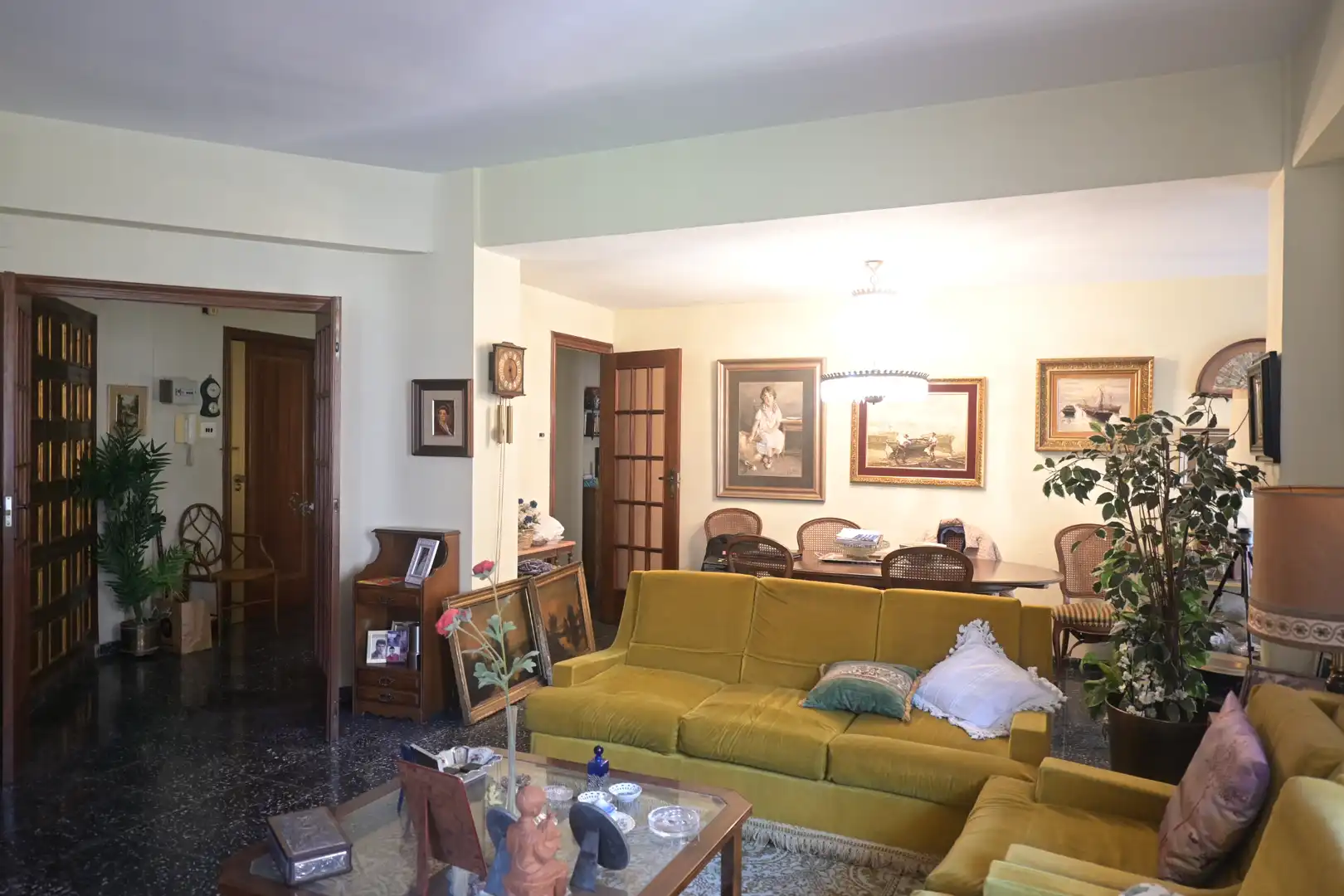 Wohnzimmer von Wohnung zum Verkauf in Castellón de la Plana / Castelló de la Plana mit Klimaanlage und Balkon