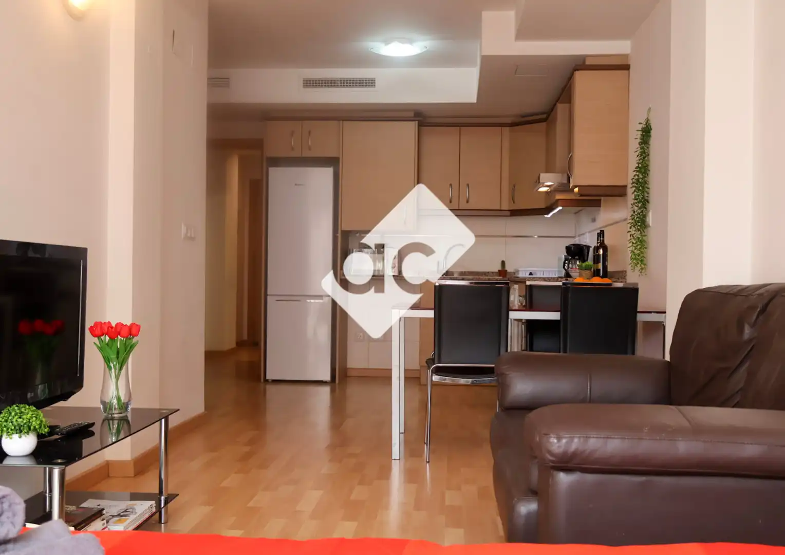 Cuina de Loft de lloguer en Valencia amb Moblat, Forn i Rentadora