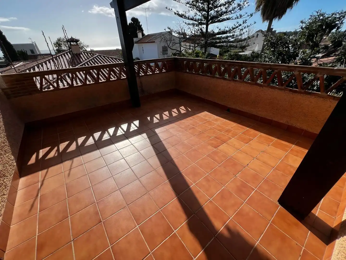 Terrassa de Casa o xalet en venda en Málaga amb Aire condicionat, Calefacció i Jardí privat
