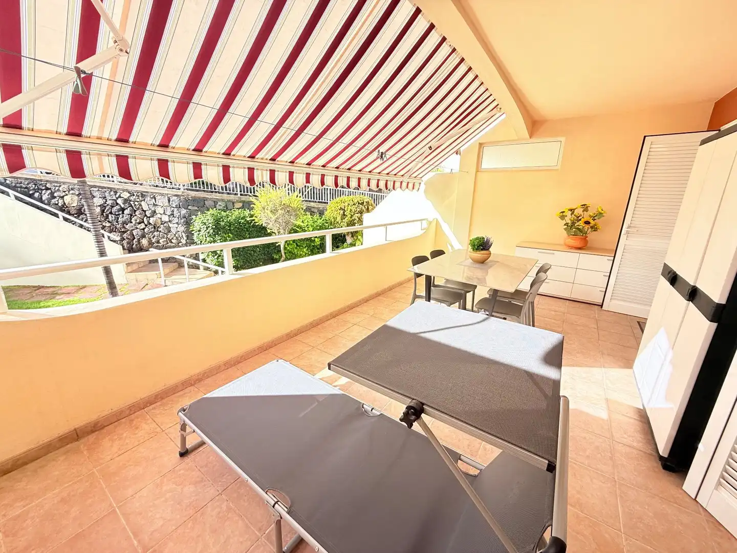 Terrasse von Wohnungen zur Miete in Puerto de la Cruz mit Terrasse, Abstellraum und Möbliert