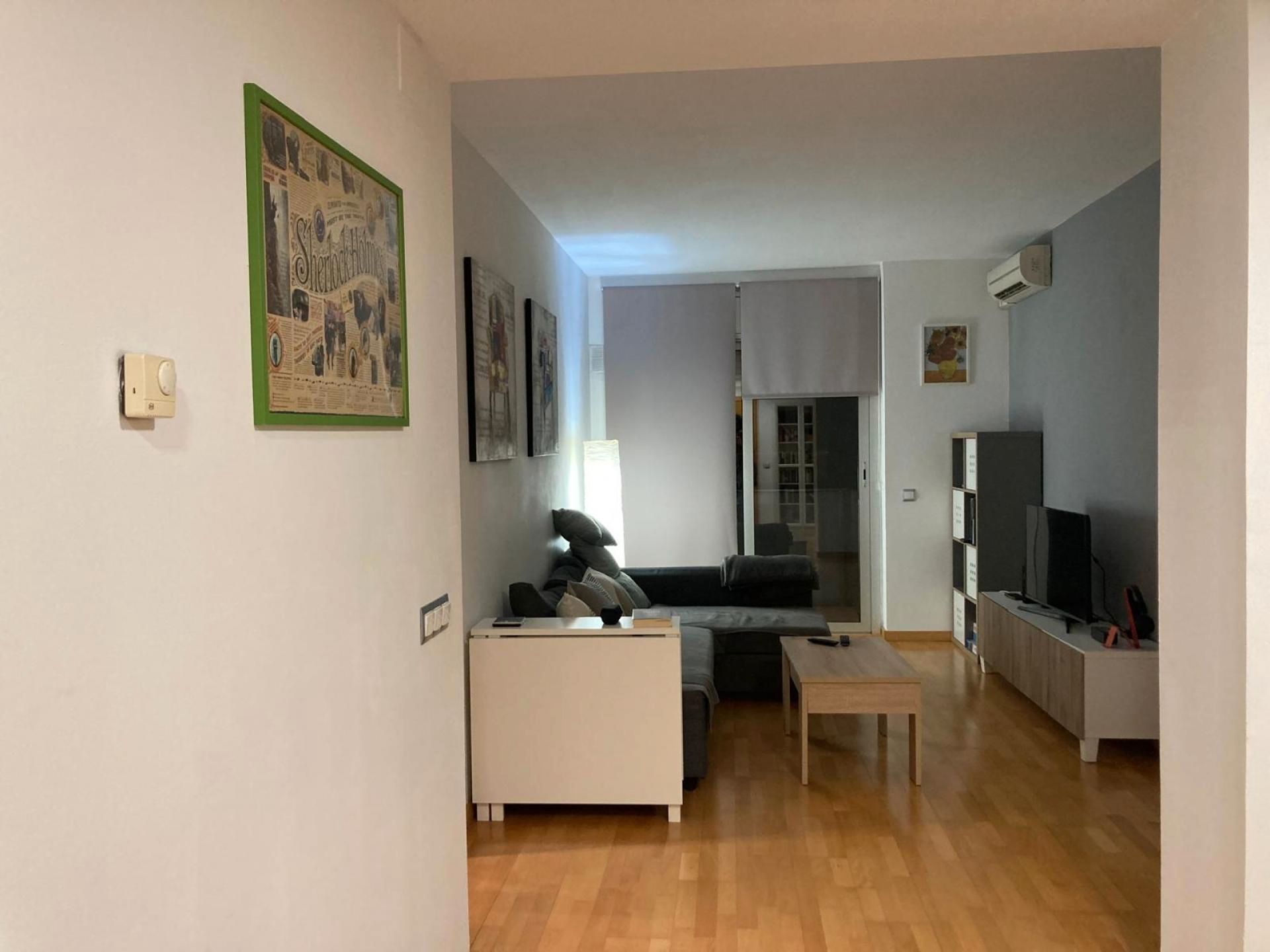 Living room of Flat for sale in Terrassa  with Air Conditioner, Heating and Parquet flooring