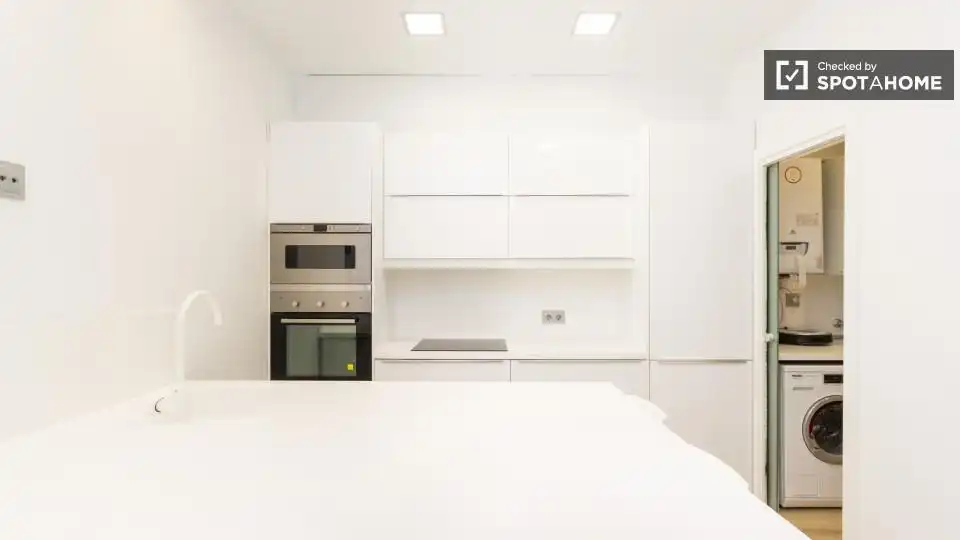 Kitchen of Flat for rent in Madrid  with Air Conditioner, Heating and Furnished