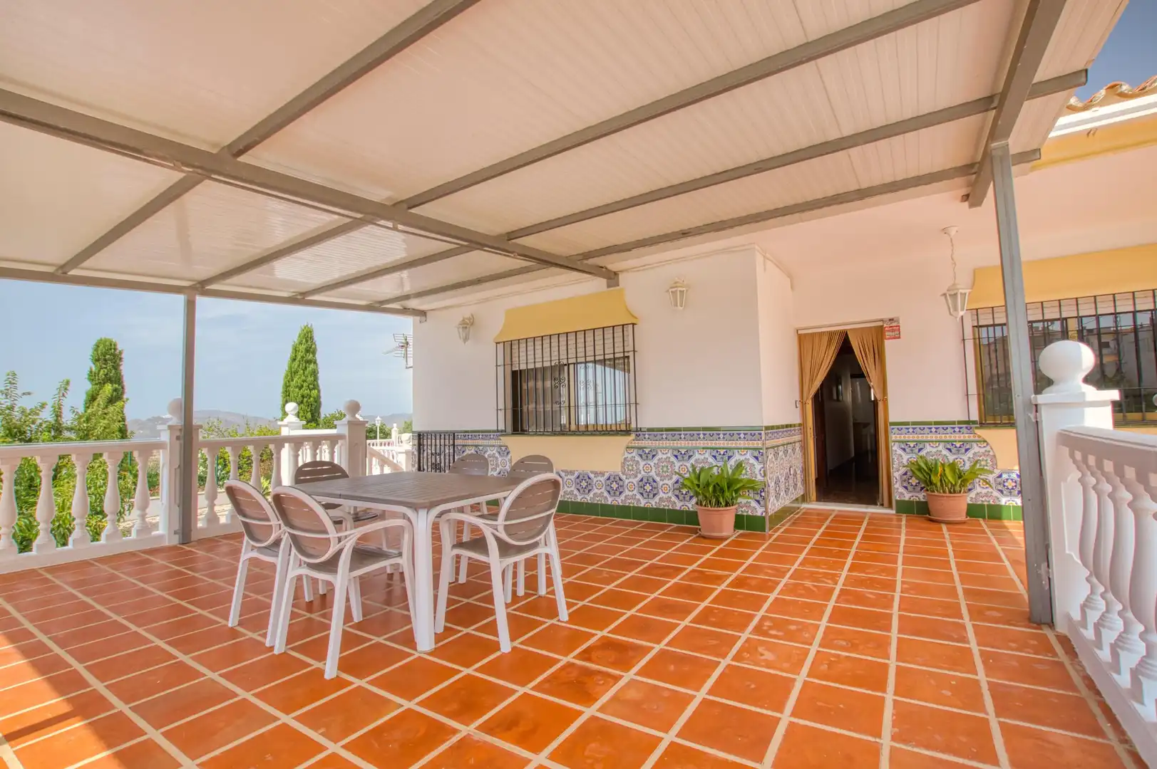 Terrassa de Finca rústica en venda en Periana amb Jardí privat, Terrassa i Piscina