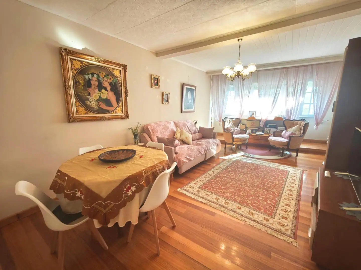 Sala de estar de Casa adosada en venta en Ortigueira con Trastero y Amueblado
