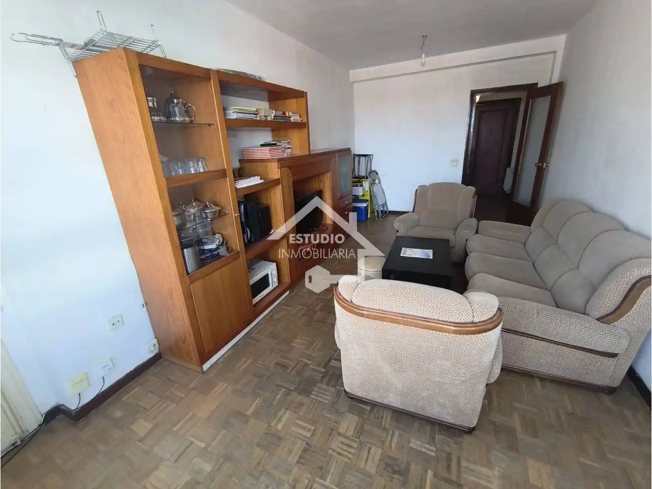 Sala de estar de Piso en venta en Mendavia con Calefacción, Parquet y Terraza